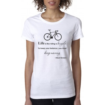 Marškinėliai Life is like a bike Marškinėliai Life is like a bike